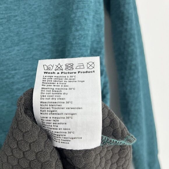 Picture Organic Clothing Sweatshirt Size Medium Womens Blue Pullover Turtleneck - Picture 8 of 11